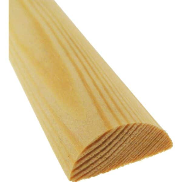 Halbrundstab Kiefer 20 mm x 10 mm Länge 900 mm